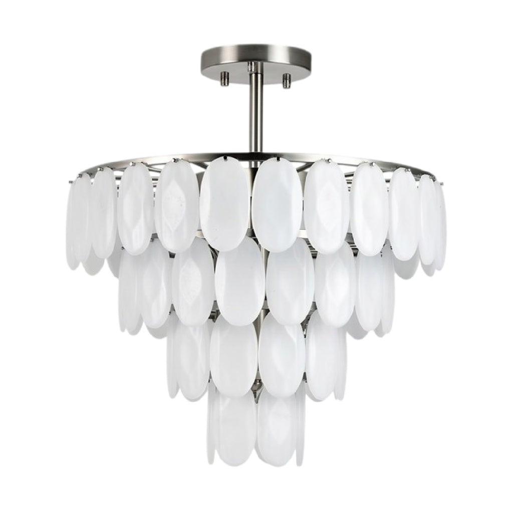 **Moderne Hanglamp met Opale Schijven**