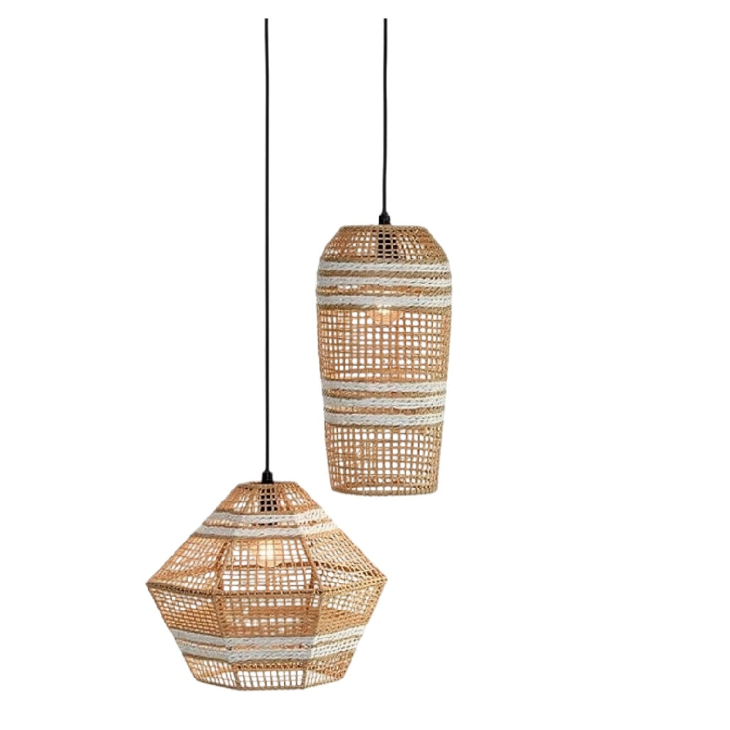 **Technische titel in het Nederlands: Hanglampen van bamboe met unieke ontwerpen**